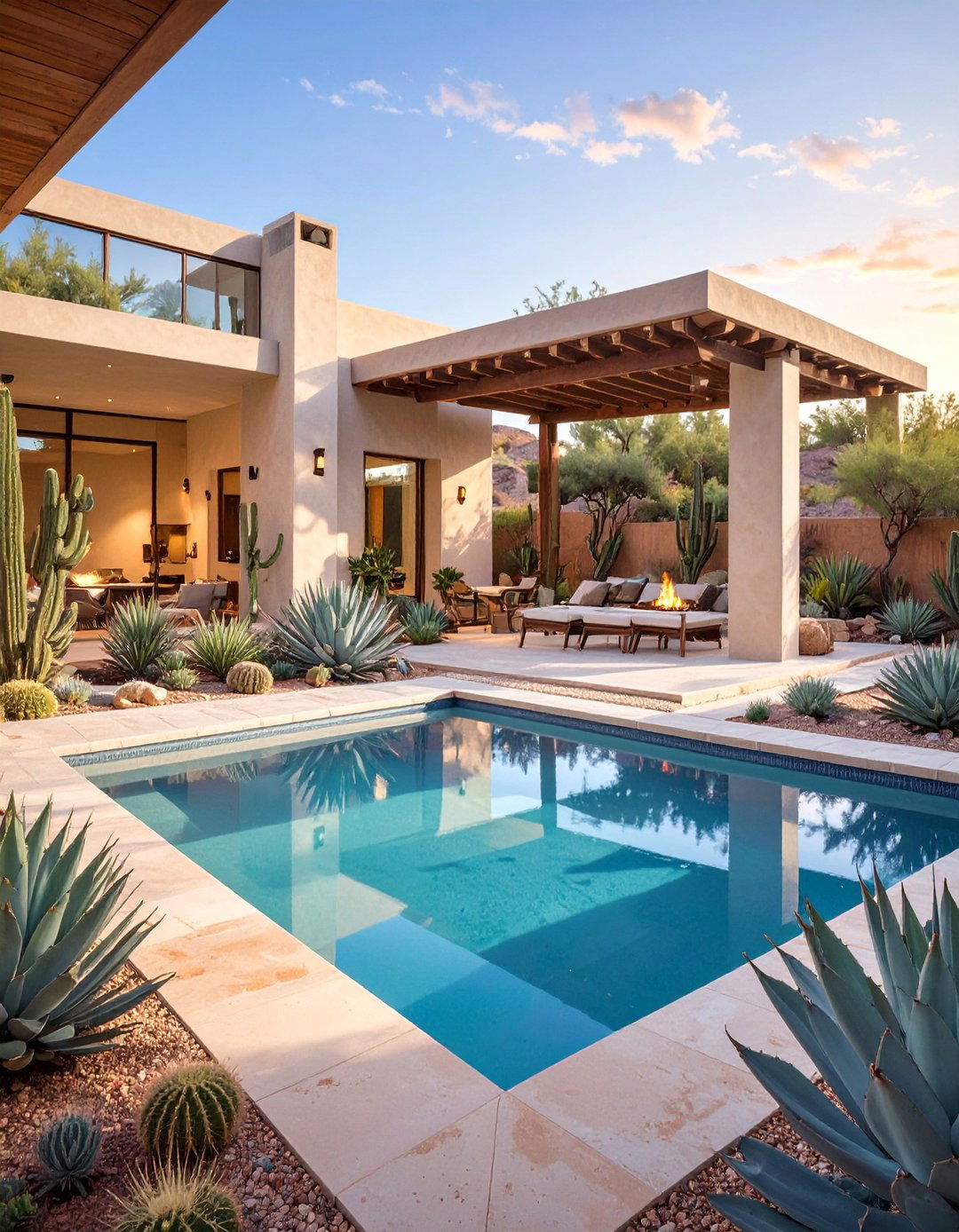 Modern Desert Pool Landscaping - 30 ai pool landscaping ideas