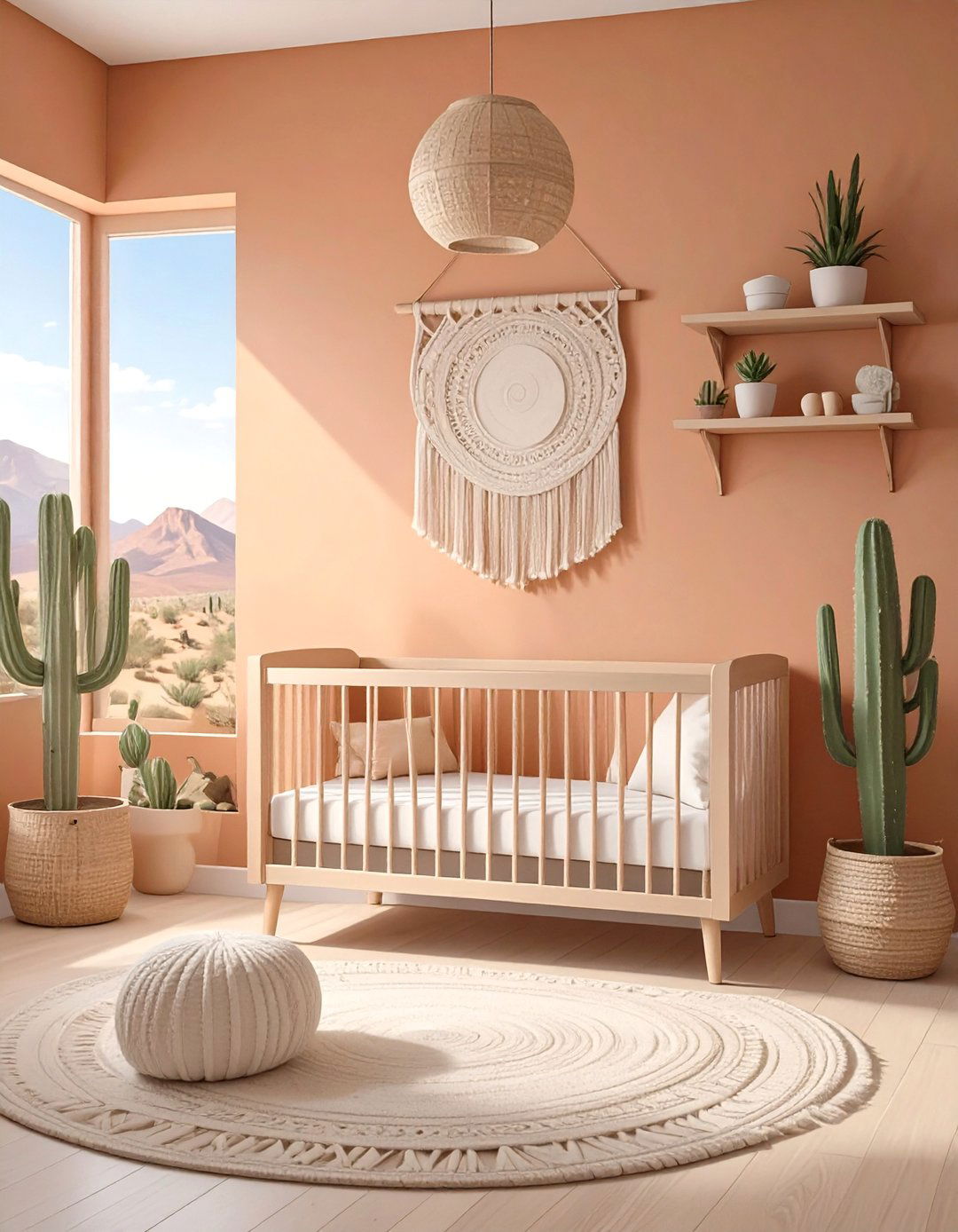 Modern Desert Vibe Nursery - 30 baby boy nursery ideas for small rooms