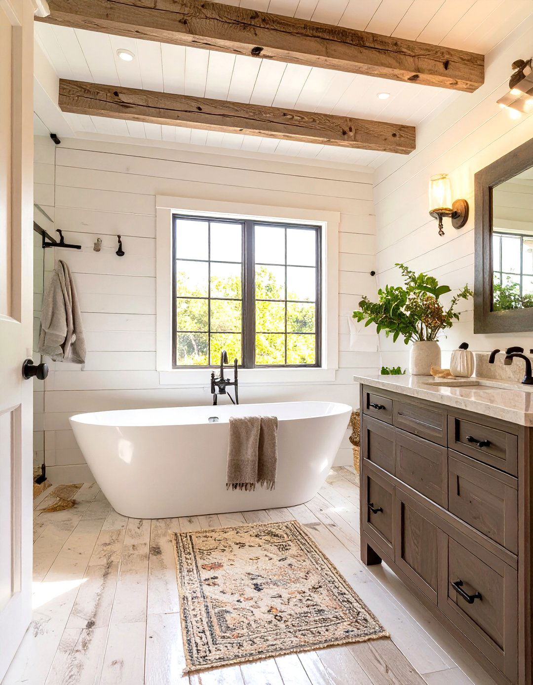 Modern Farmhouse Bathroom - 30 interior design training ideas