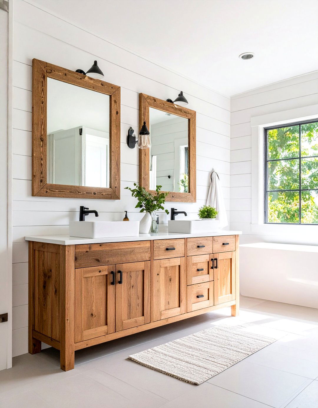 Modern Farmhouse Bathroom Charm - 30 5x8 bathroom remodel ideas