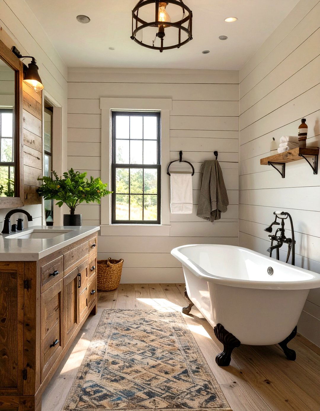 Modern Farmhouse Bathroom Charm - 30 design bathroom online ideas