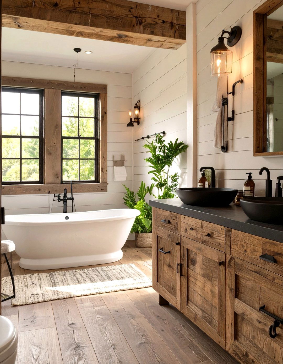 Modern Farmhouse Bathroom Planning - 30 best free home design software ideas
