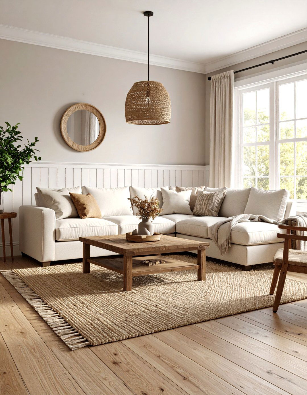 Modern Farmhouse Beadboard Wainscoting - 30 living room wainscoting ideas