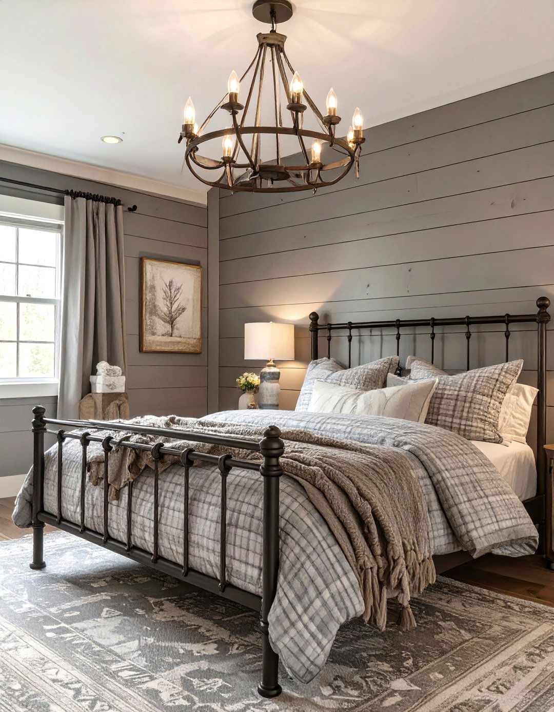 Modern Farmhouse Bedroom - 30 black and grey bedroom ideas
