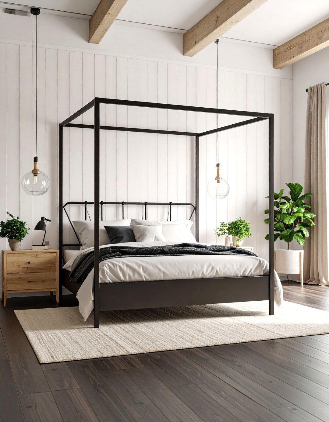 Modern Farmhouse Bedroom Retreat - 30 farmhouse bedroom decor ideas