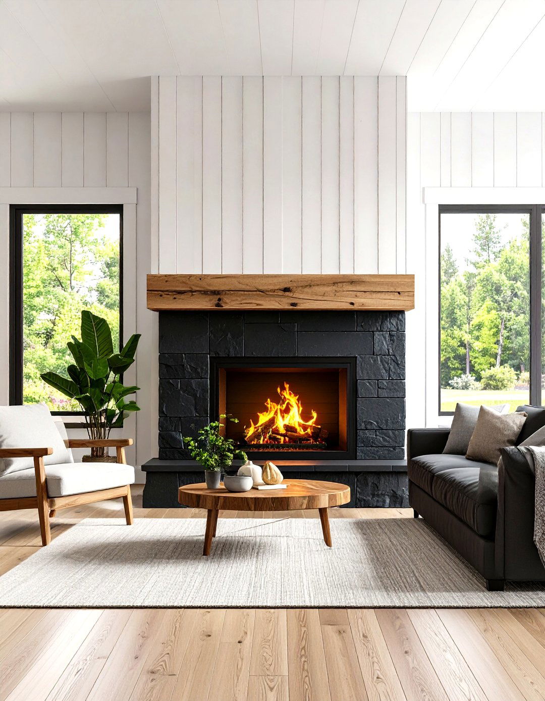 30 Living Room Stone Fireplace Ideas for a Cozy Home