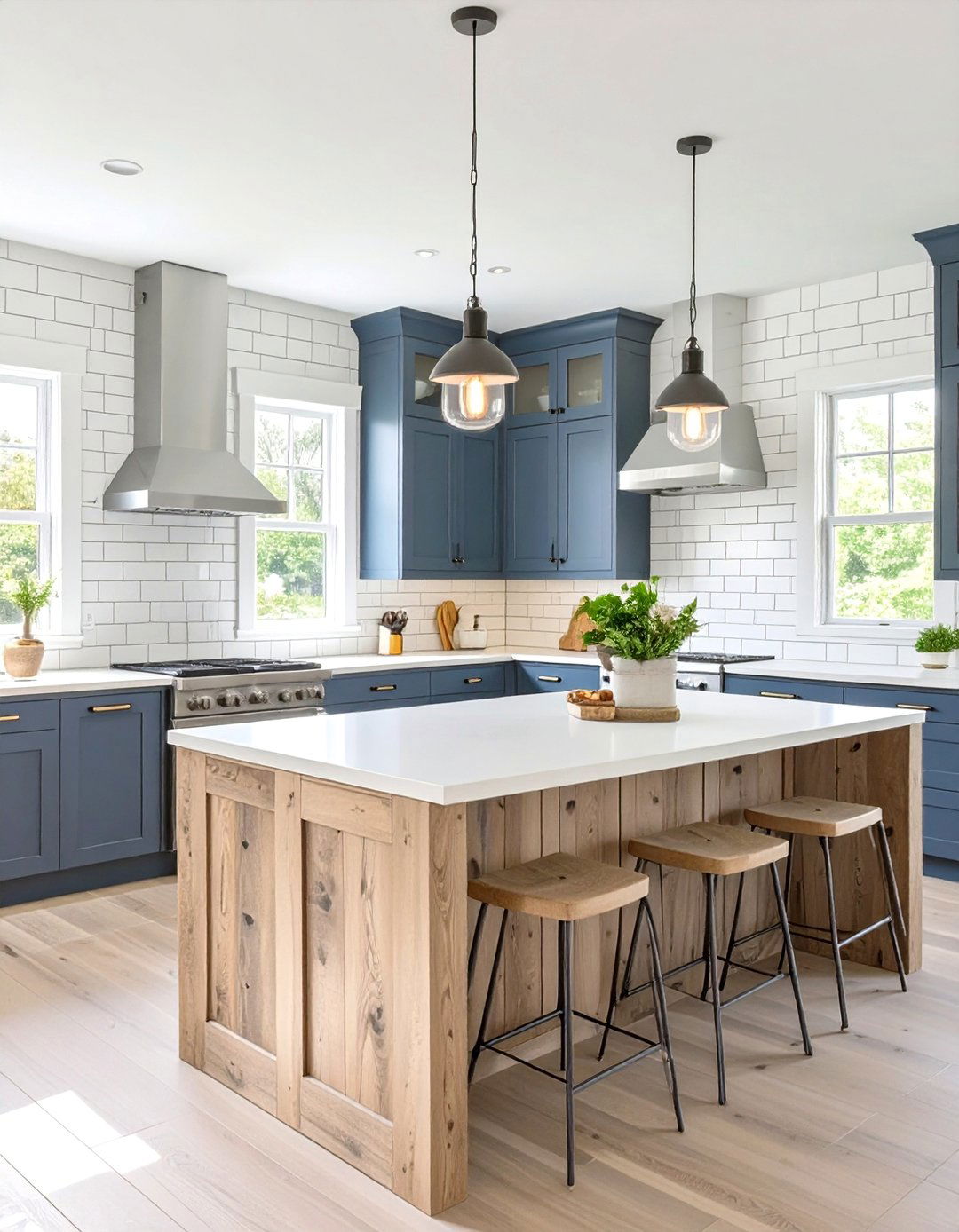 Modern Farmhouse Dark Kitchen - 30 dark kitchen ideas