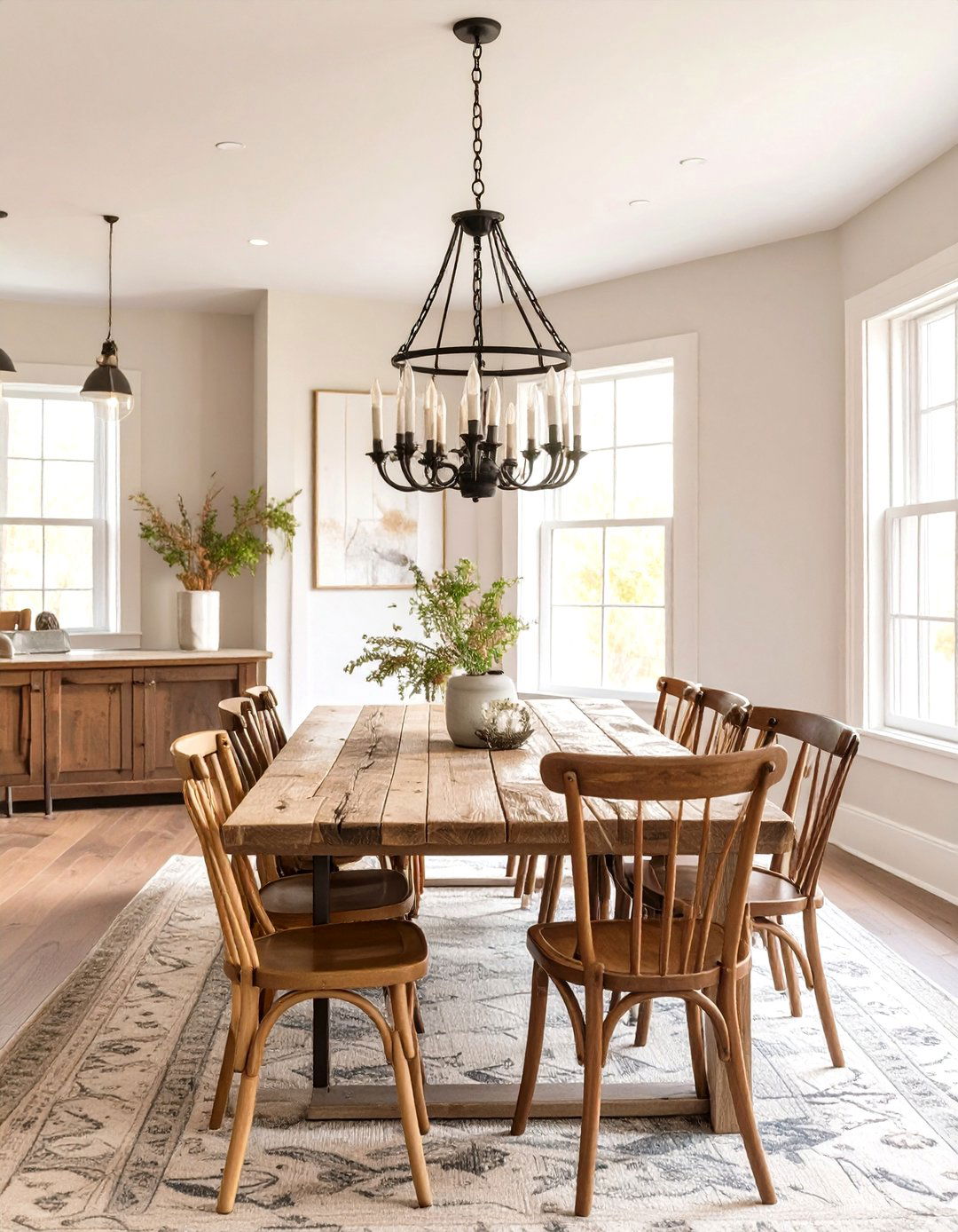 Modern Farmhouse Dining Room - 30 casual dining room ideas