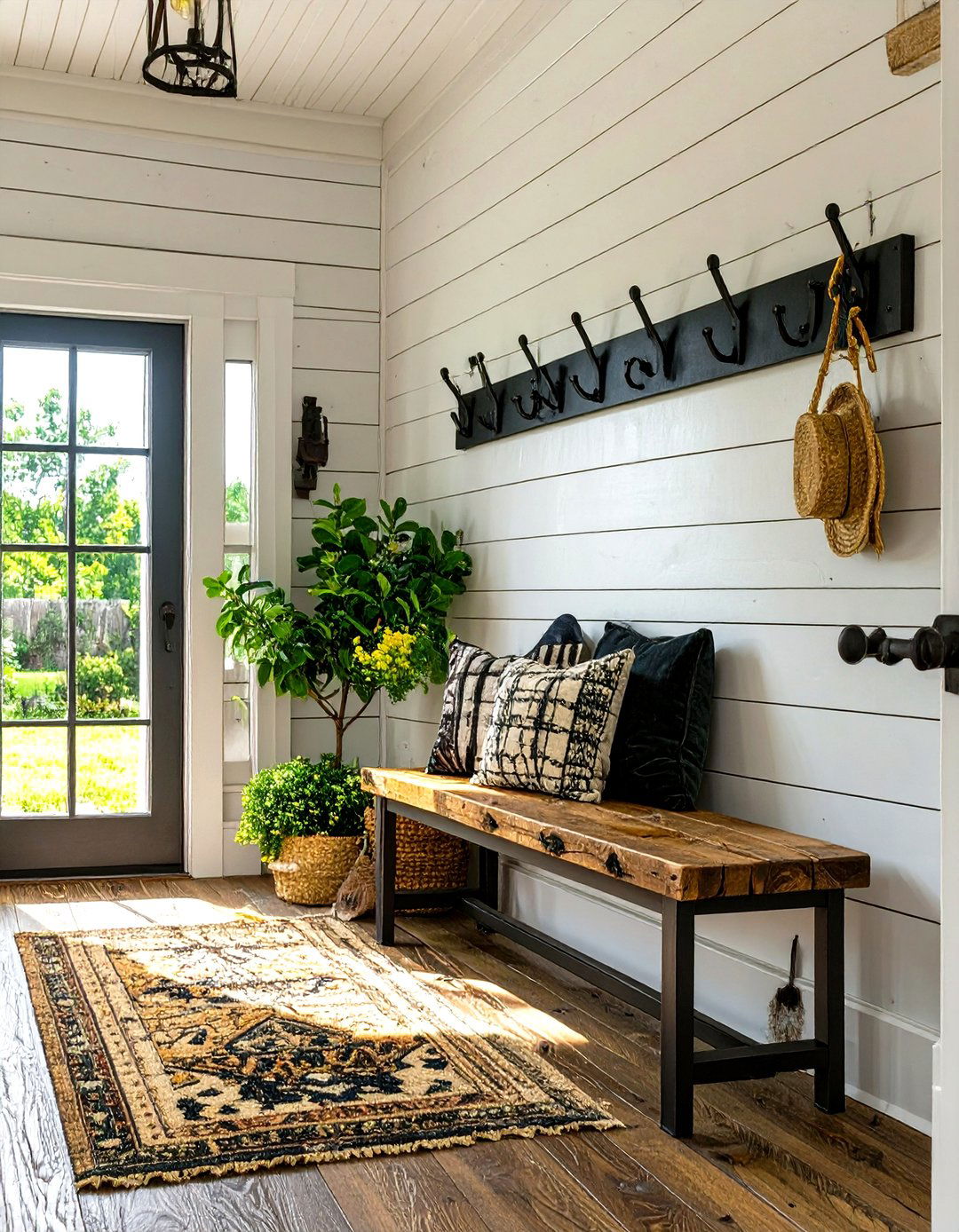 Modern Farmhouse Entryway - 30 home design furniture ideas