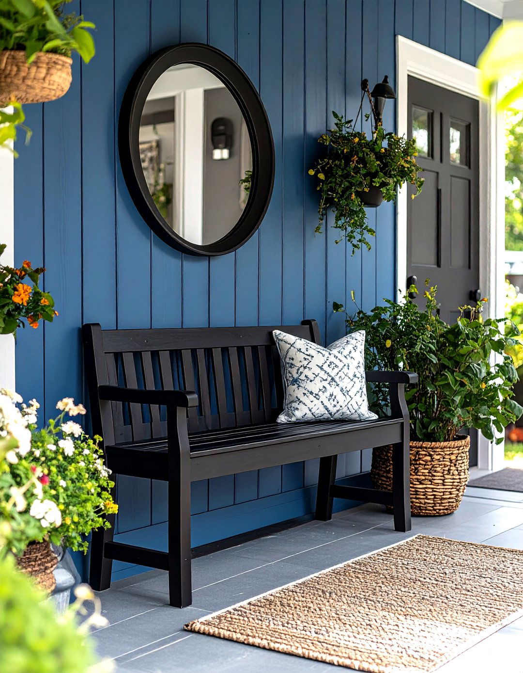 Modern Farmhouse Entryway Bench - 30 entryway bench ideas