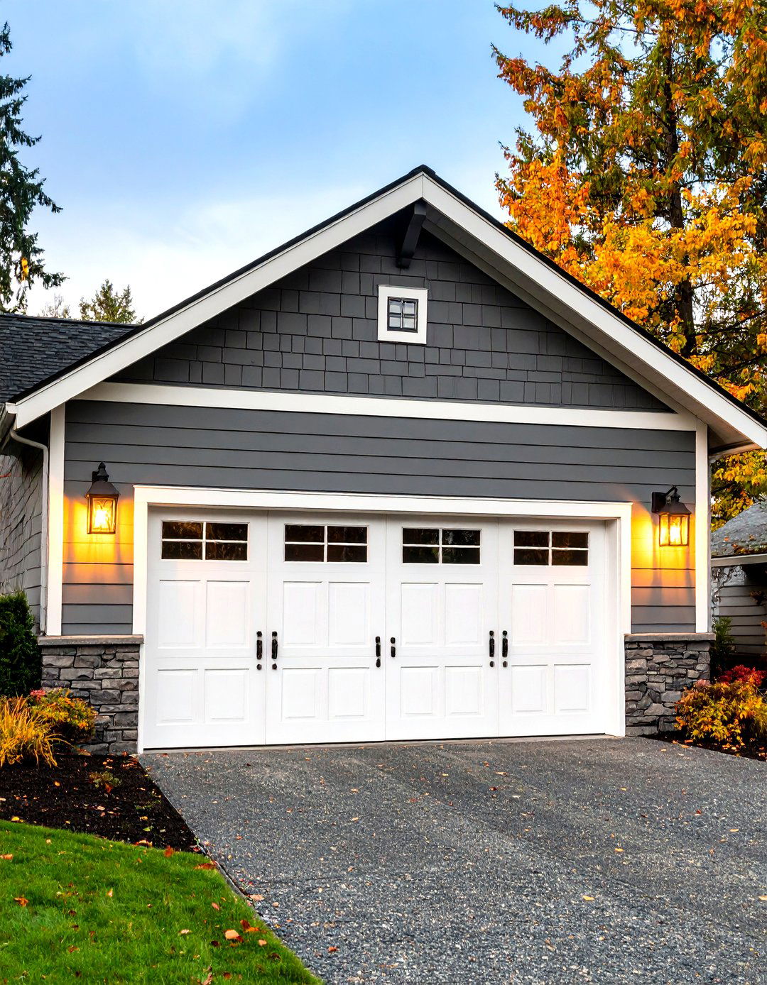 Modern Farmhouse Garage Sconces - 30 exterior garage lighting ideas