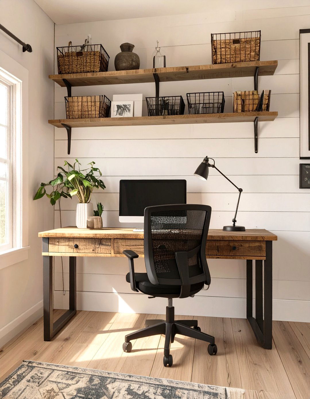 Modern Farmhouse Home Office - 30 free home design ideas