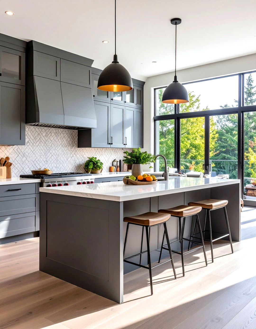 Modern Farmhouse Kitchen with Sleek Lines - 30 farmhouse country kitchen ideas