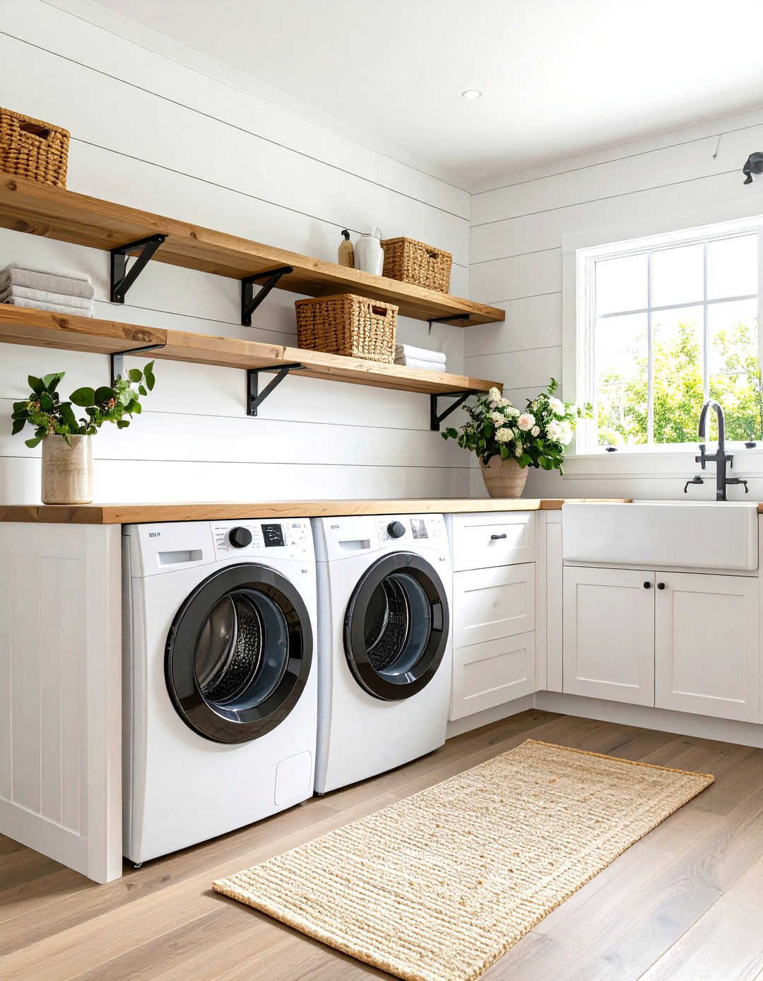 Modern Farmhouse Laundry Room - 30 laundry room inspo ideas