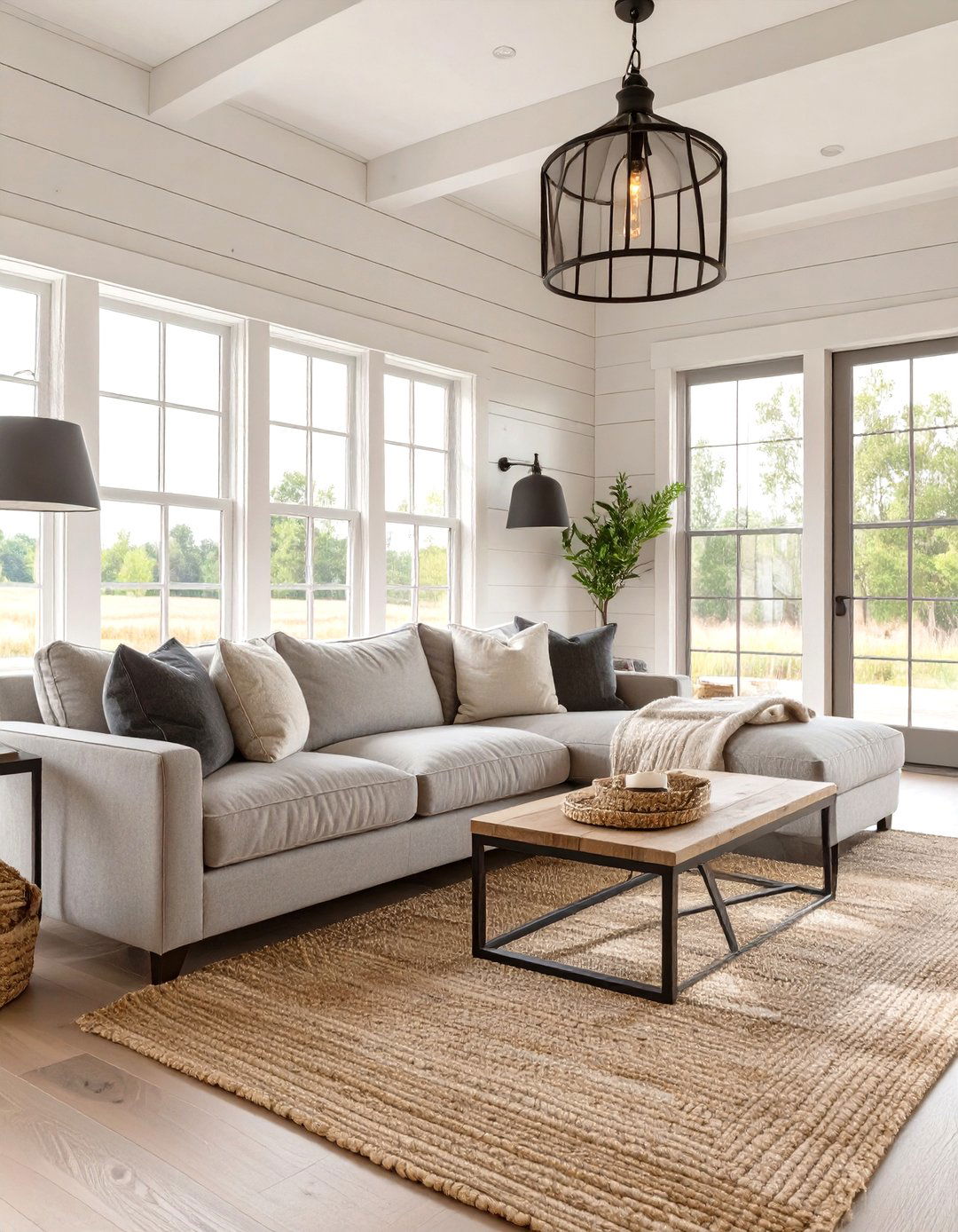 Modern Farmhouse Living Room - 30 country living room ideas
