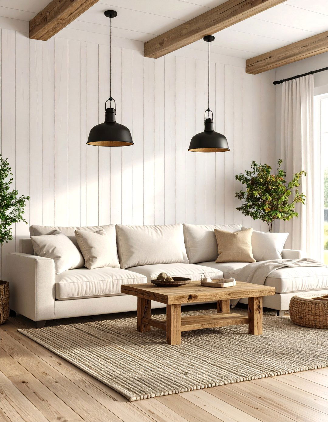 Modern Farmhouse Living Room Charm - 30 aesthetic living room ideas