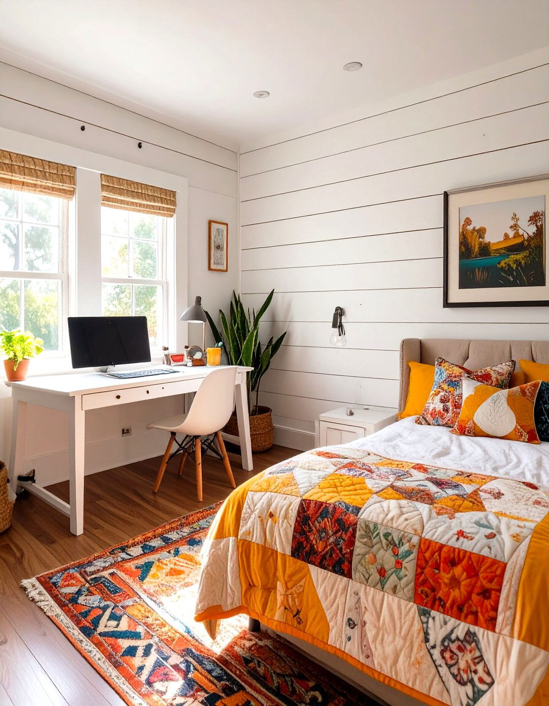 Modern Farmhouse Office Nook - 30 home office guest room ideas
