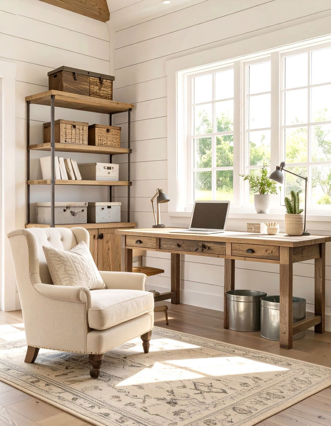 Modern Farmhouse Office Room - 30 office room decor ideas