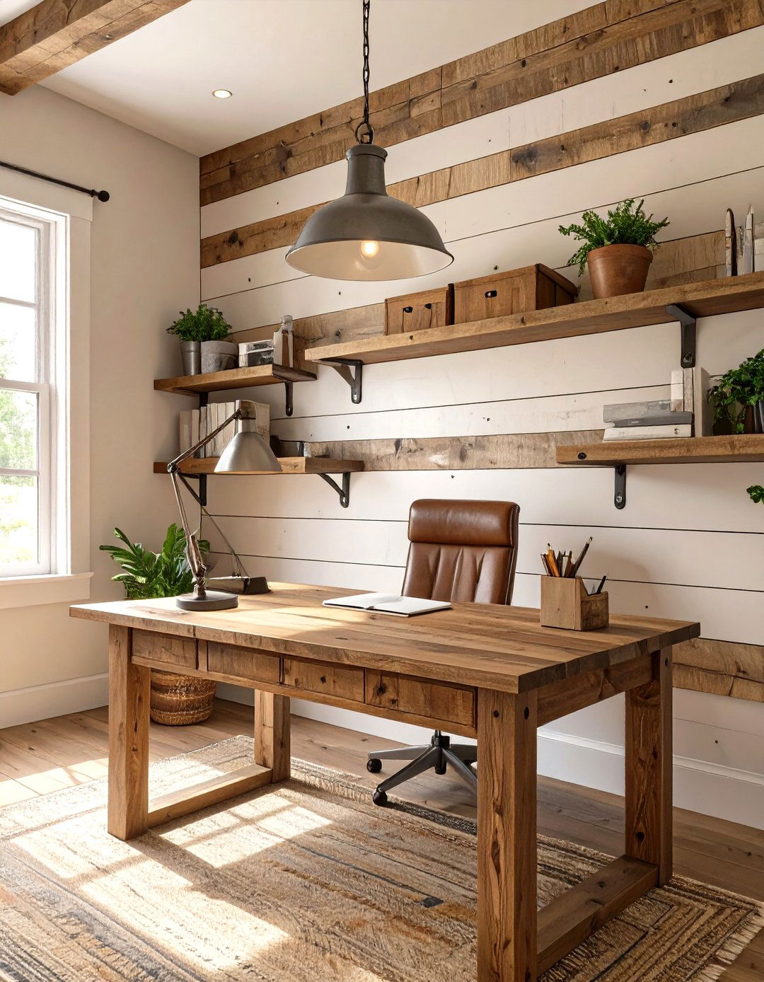 Modern Farmhouse Office - 30 cute office ideas