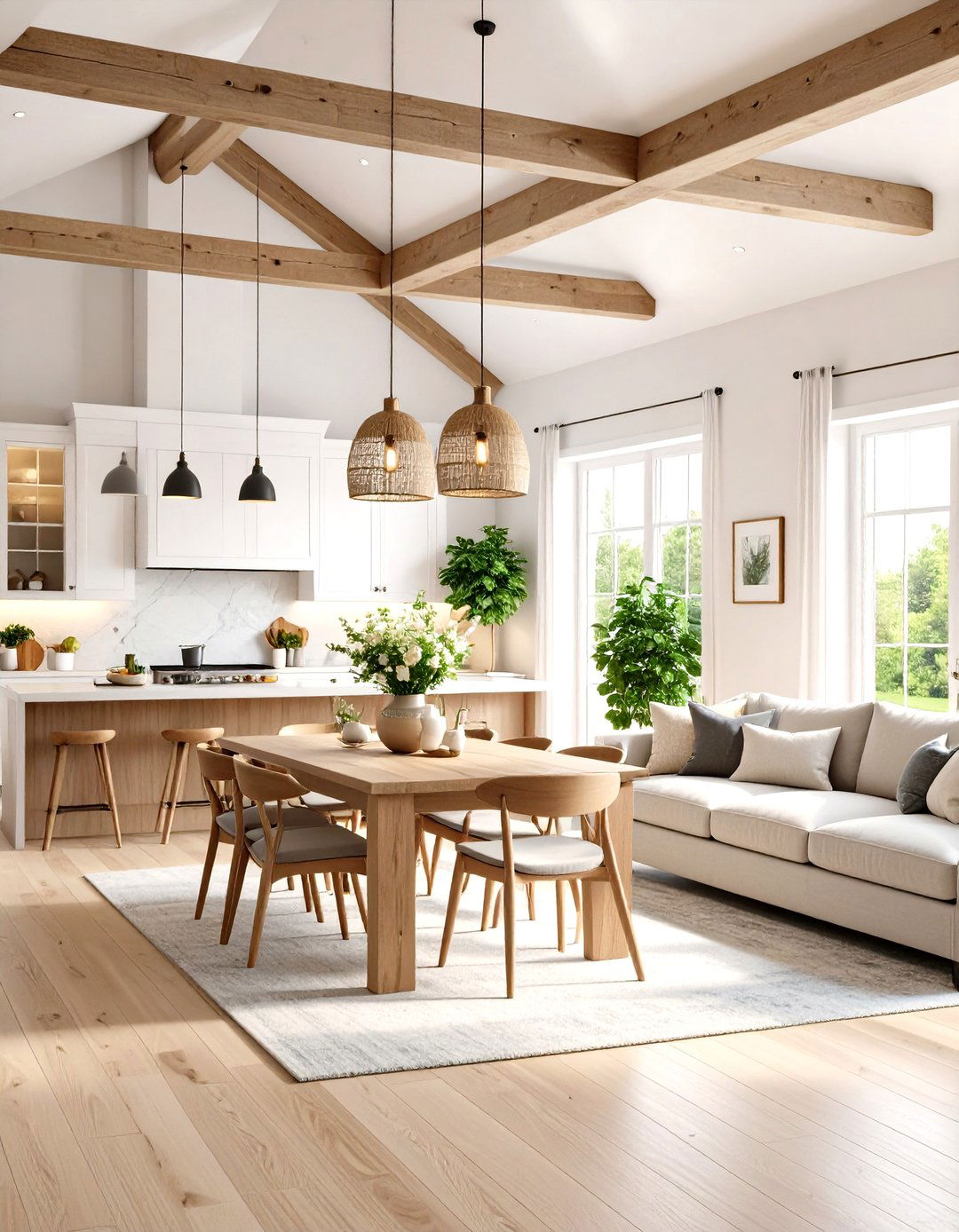 Modern Farmhouse Open Concept Living - 30 farm house design ideas