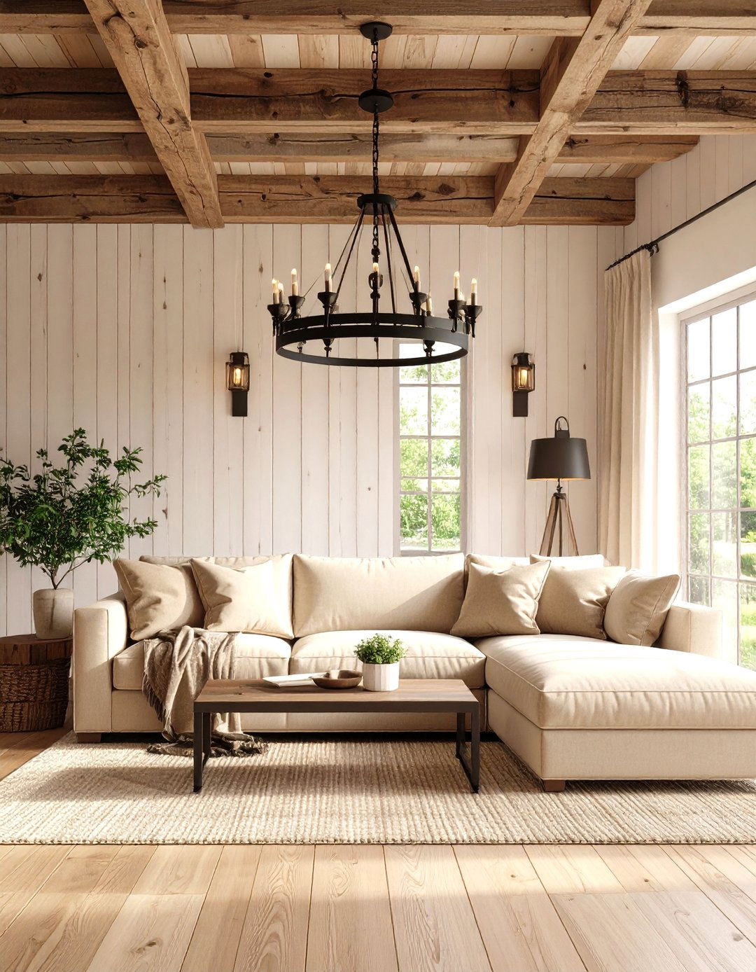 Modern Farmhouse living room ceiling lighting - 30 living room ceiling lighting ideas