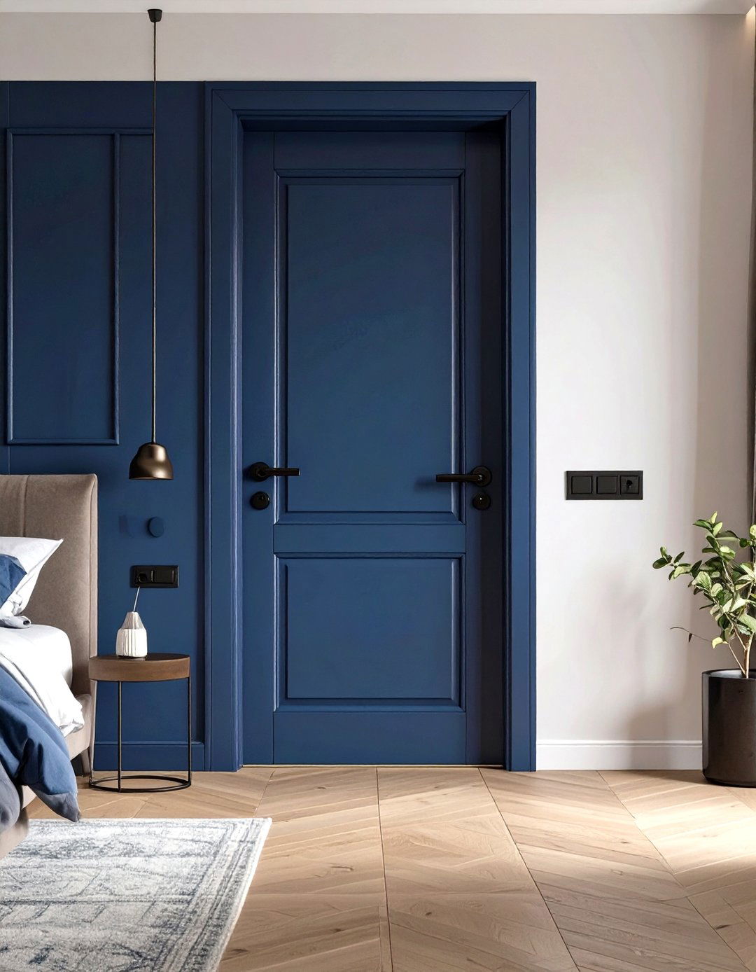 Modern Flush Bedroom Door - 30 bedroom door ideas