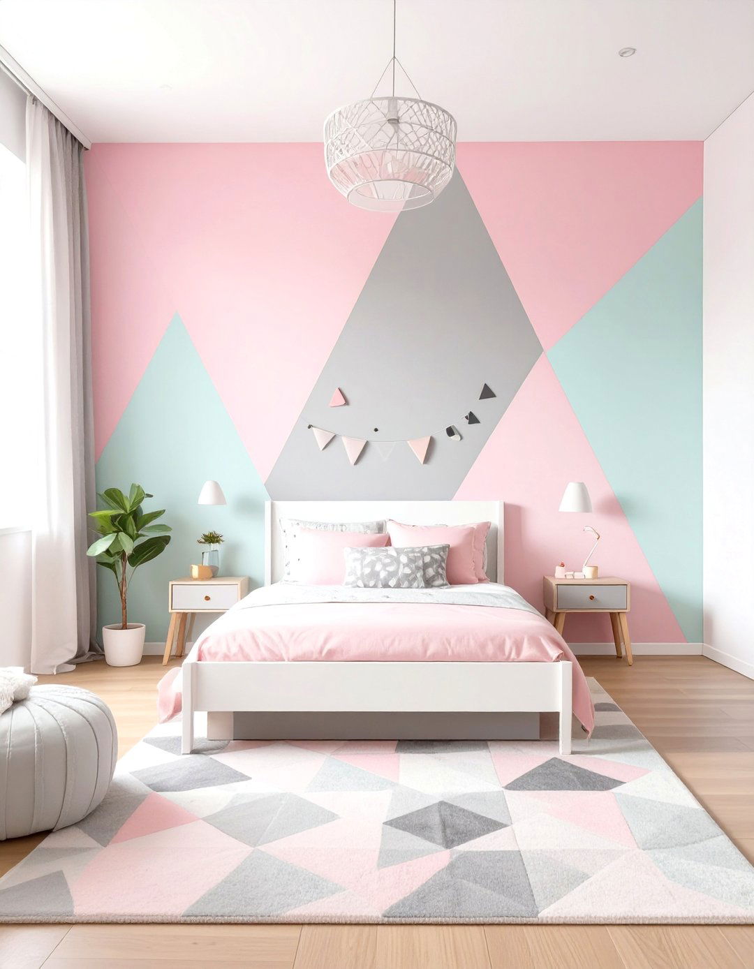 Modern Geometric Toddler Girl Bedroom - 30 toddler girl bedroom ideas