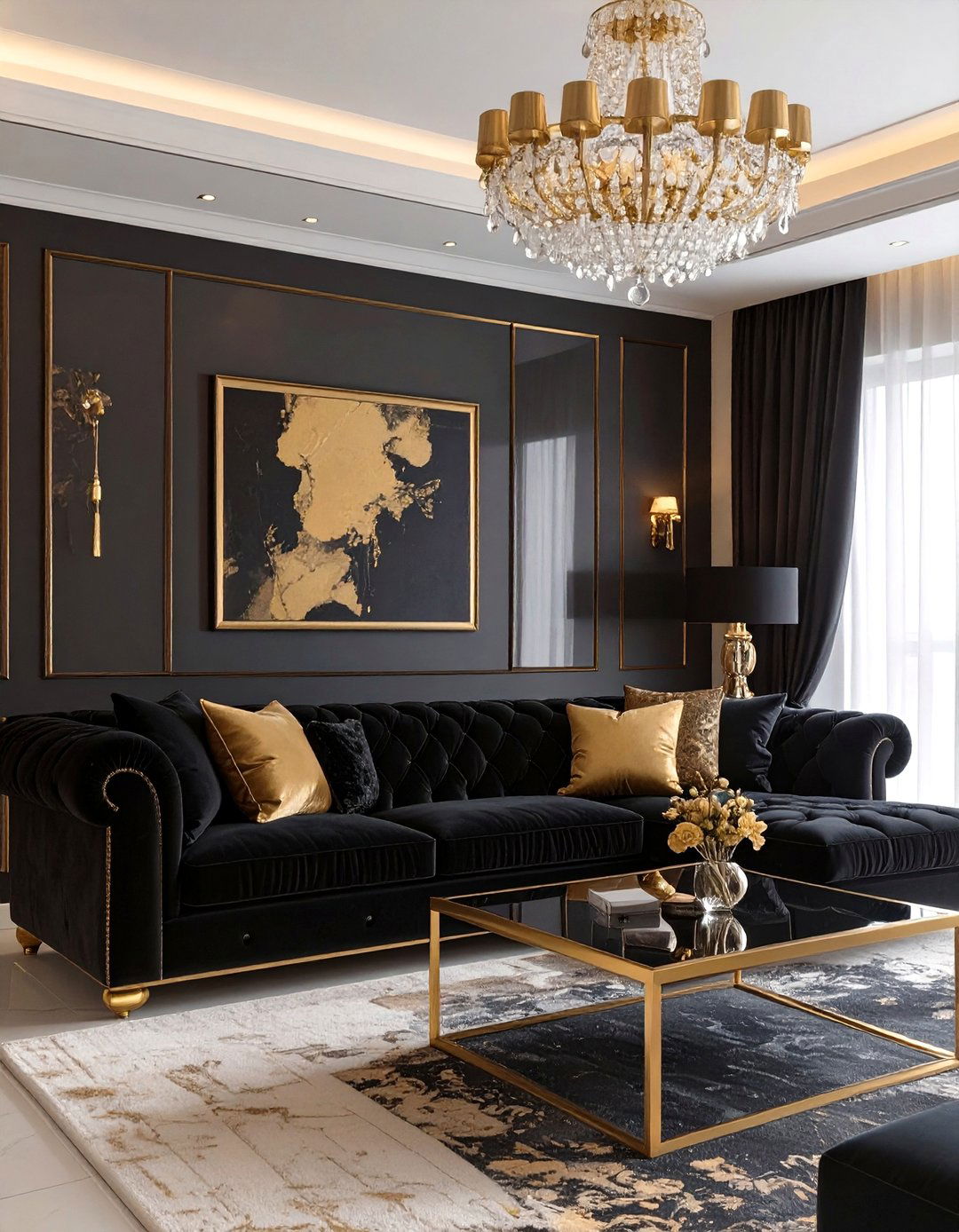30 Black Couch Living Room Ideas for a Chic Interior - We Love Home Blog