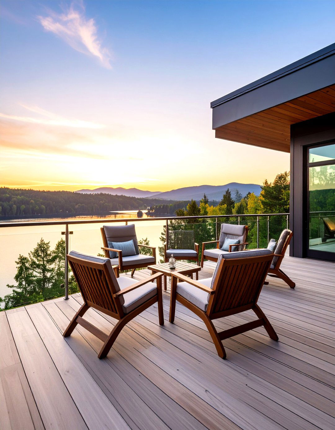 Modern Glass Panel Deck Railing - 30 deck rail ideas