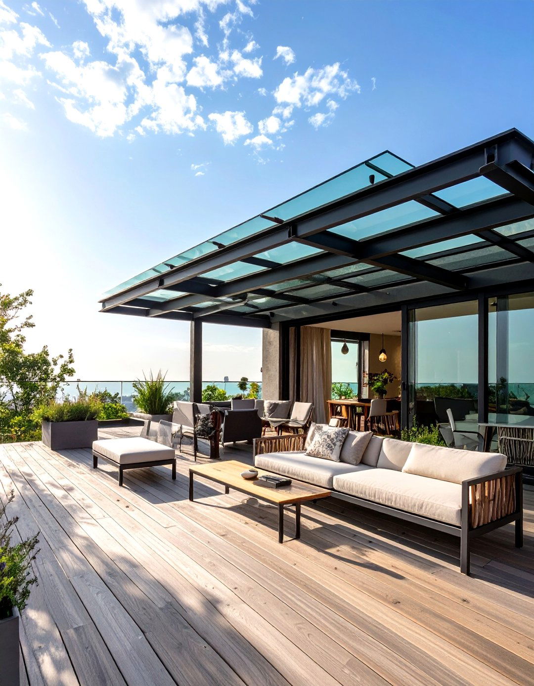 Modern Glass Panel Roof - 30 deck roof ideas