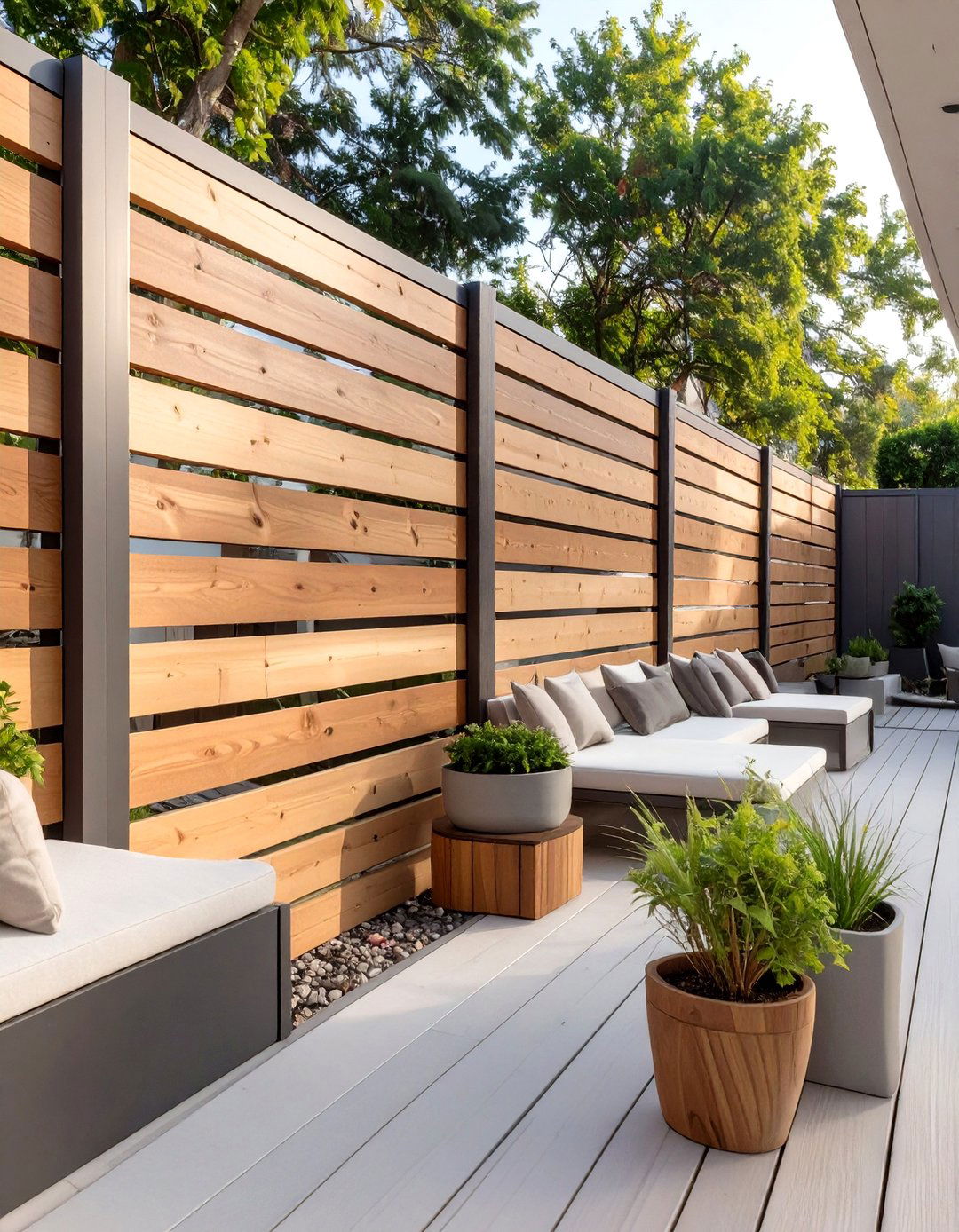 30 Private Deck Fence Ideas for a Secluded Backyard - We Love Home Blog