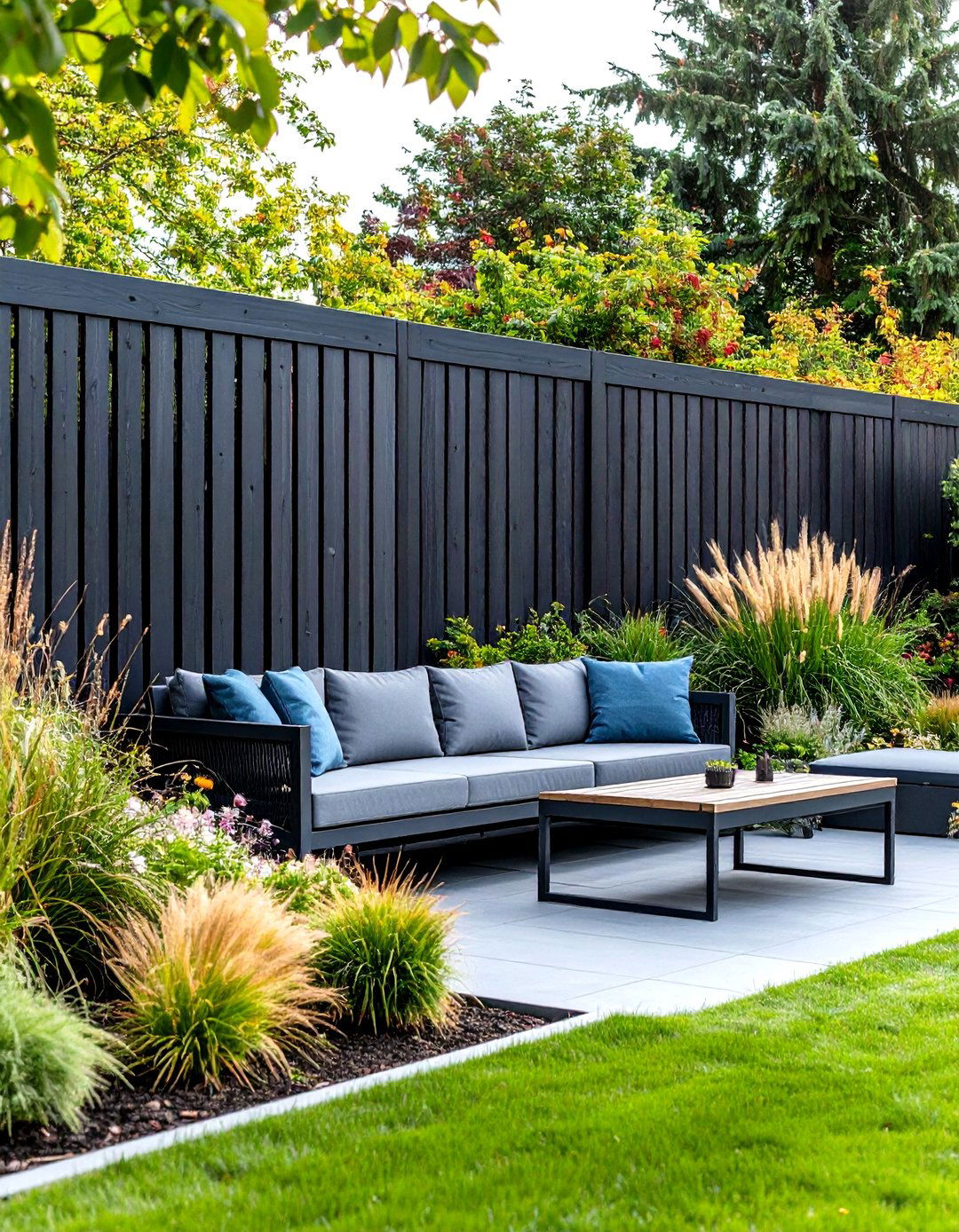 Modern Horizontal Slat Garden Fencing - 30 garden fencing ideas