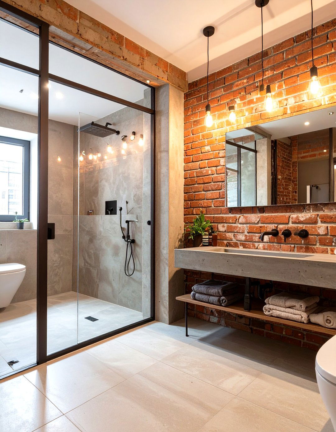 Modern Industrial Bathroom Edge - 30 ideas for bathroom remodel