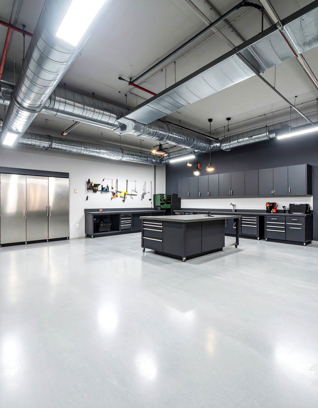Modern Industrial Garage - 30 2 car garage ideas