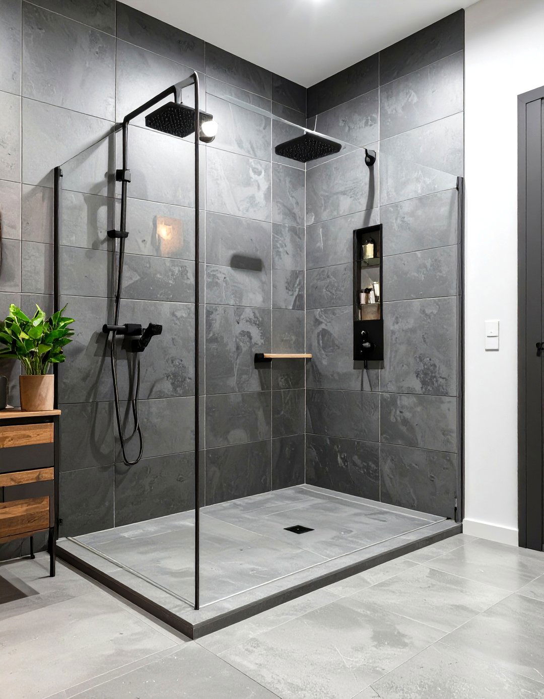 Modern Industrial Handicap Shower - 30 handicap shower ideas