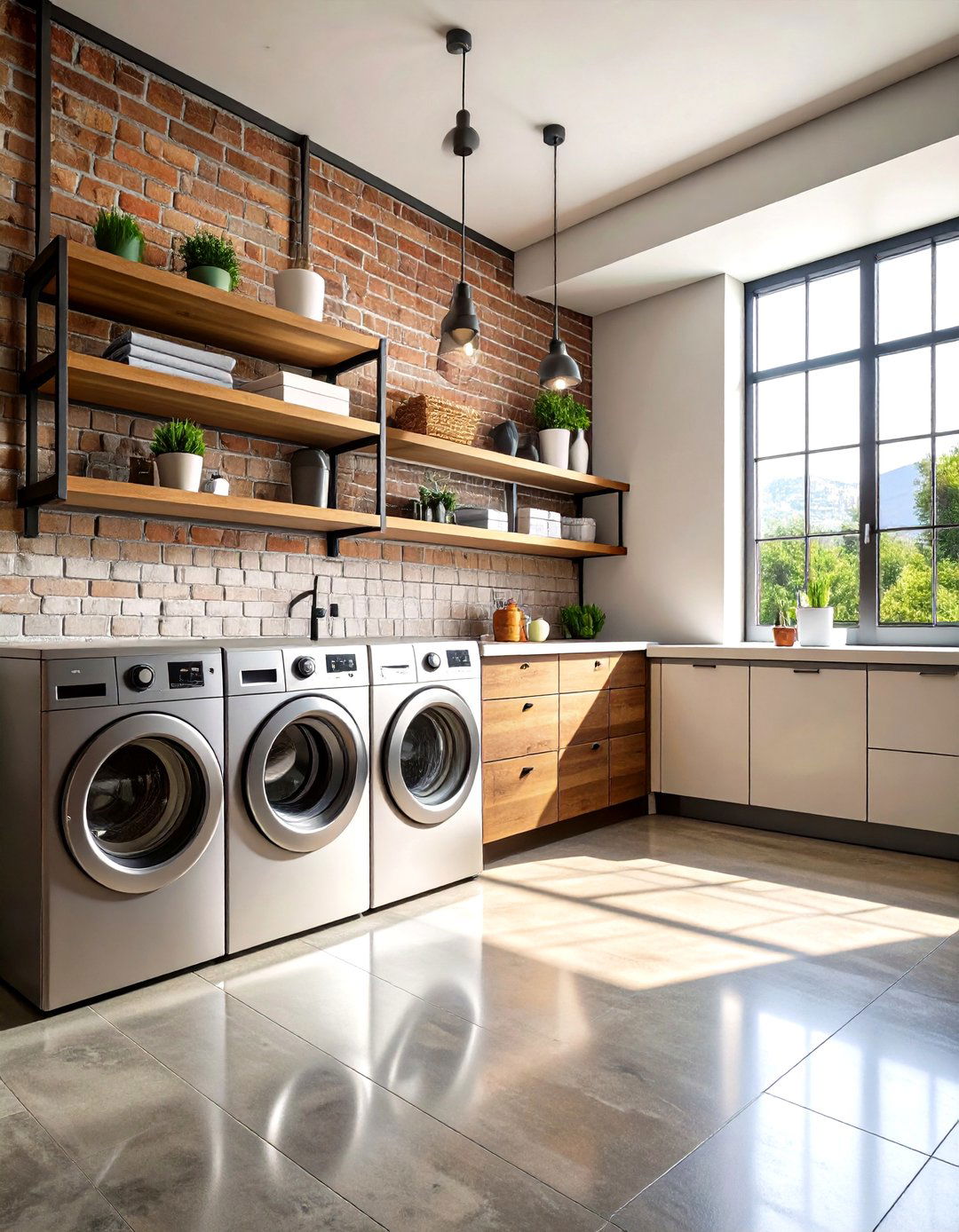 Modern Industrial Laundry Room Utility - 30 laundry room design tool ideas