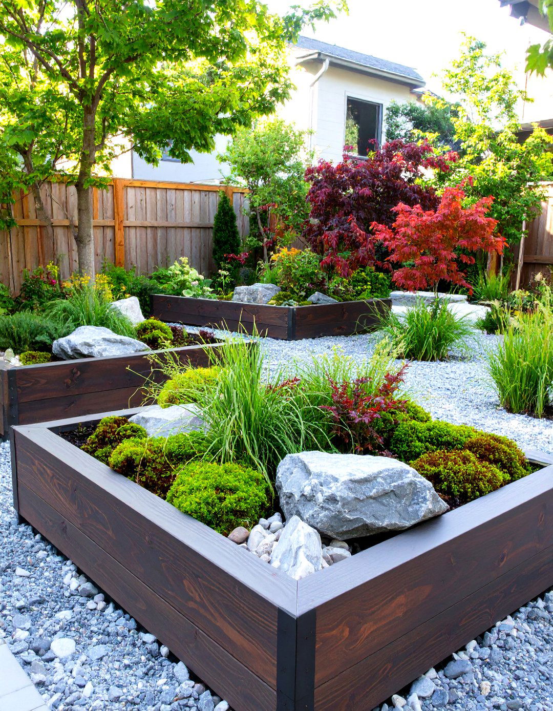 Modern Japanese Inspired Raised Garden Beds - 30 modern raised garden bed ideas