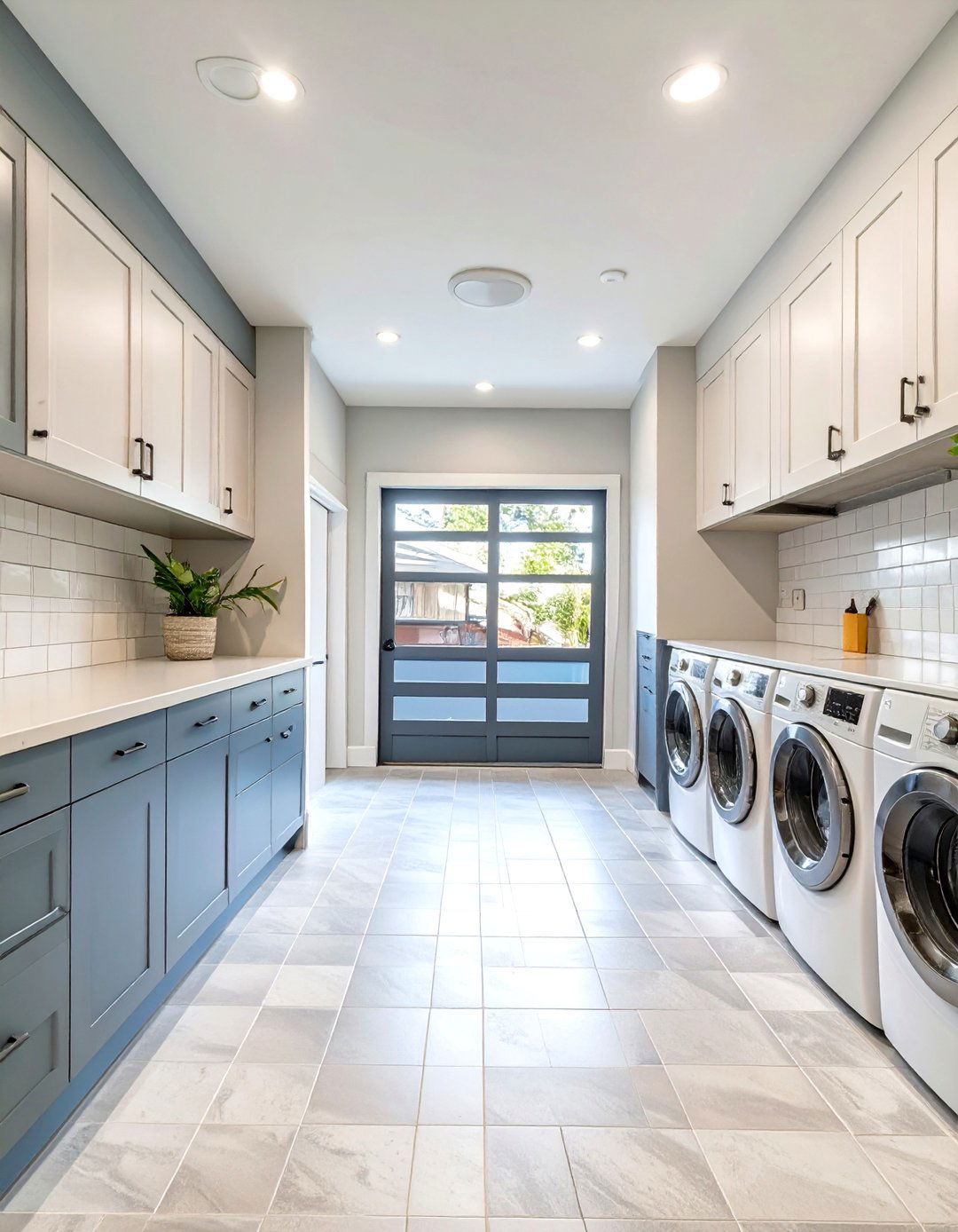 Modern Laundry and Utility Room - 30 garage door conversion ideas