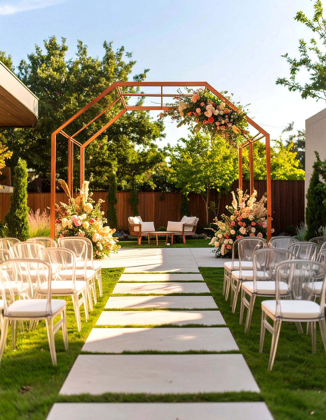Modern Minimalist Backyard Wedding - 30 backyard wedding ideas