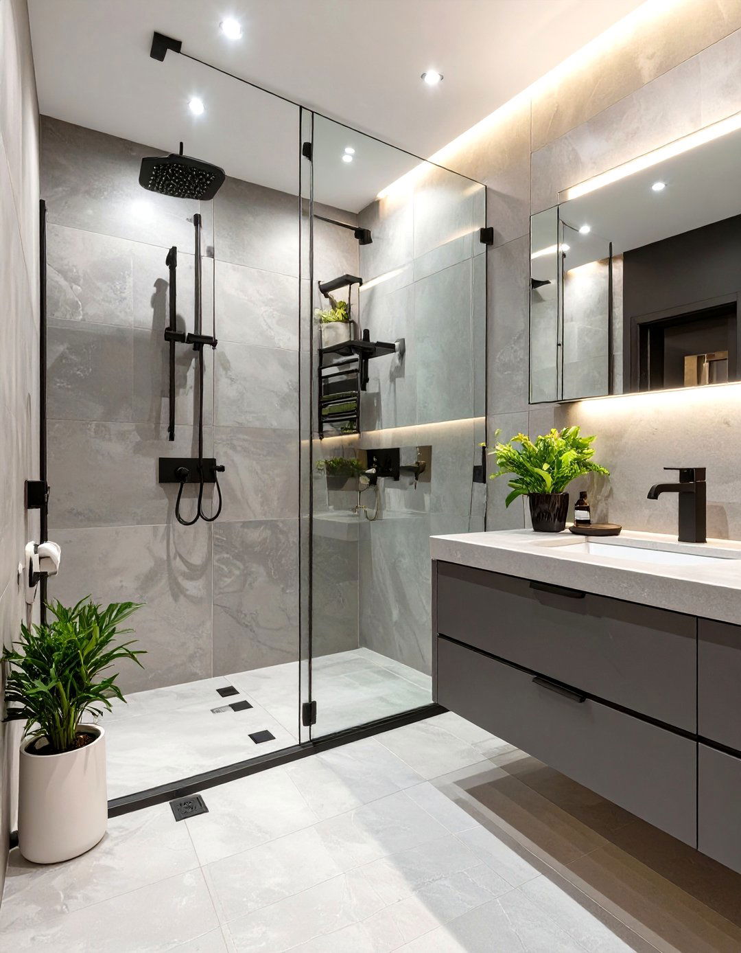 Modern Minimalist Bathroom - 30 girls bathroom ideas