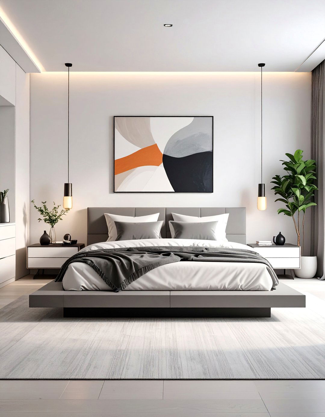 Modern Minimalist Bedroom - 30 3d interior design ideas