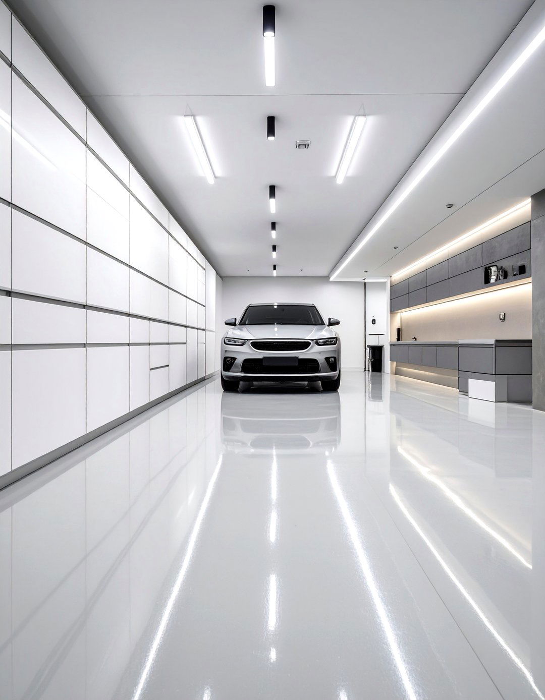 Modern Minimalist Car Showcase - 30 cool garage makeover ideas