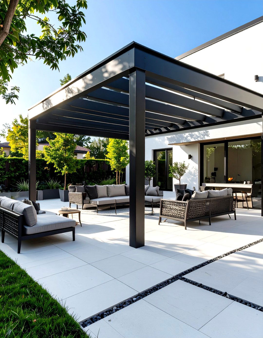 Modern Minimalist Covered Patio - 30 covered patio designs
