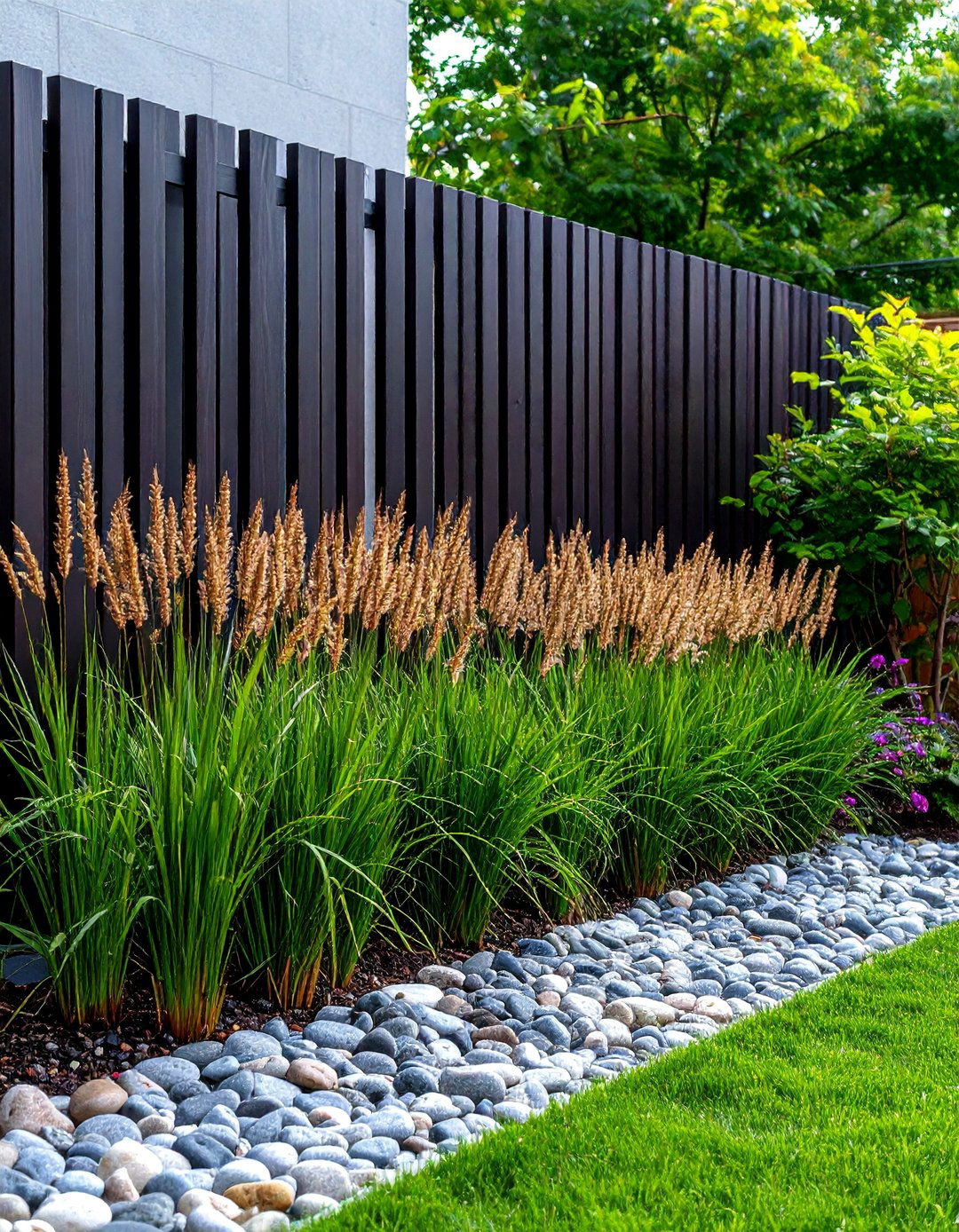 Modern Minimalist Fence Landscaping - 30 fence line landscaping ideas