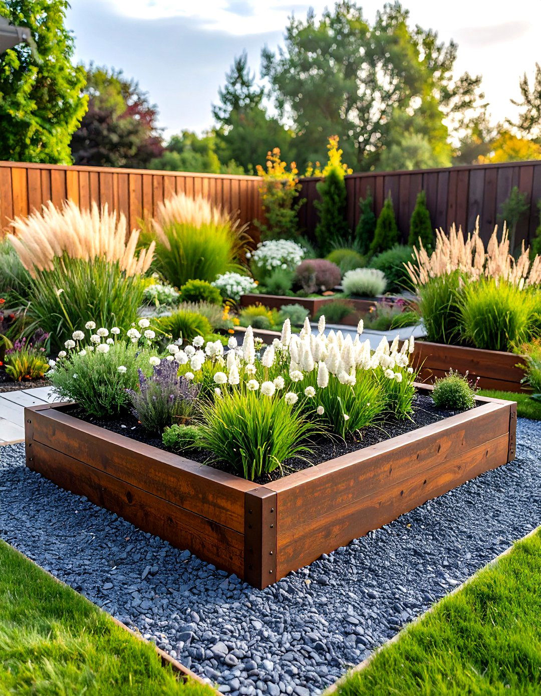 Modern Minimalist Flower Bed Garden - 30 flower bed garden ideas