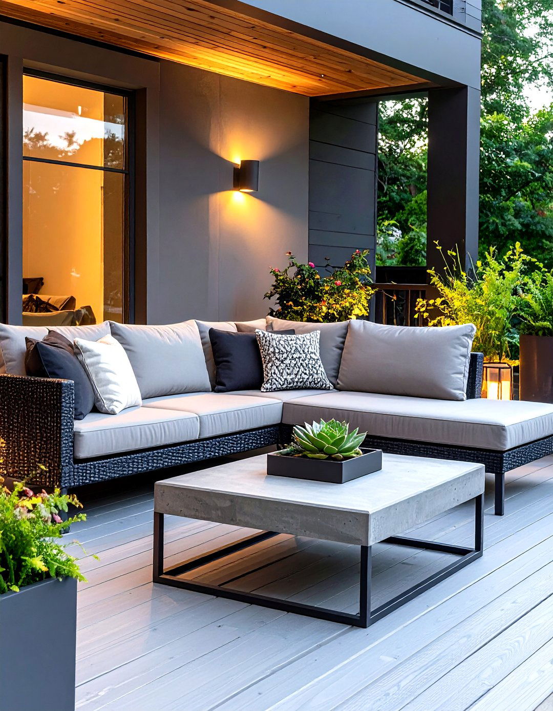 Modern Minimalist Front Porch - 30 front porch furniture ideas