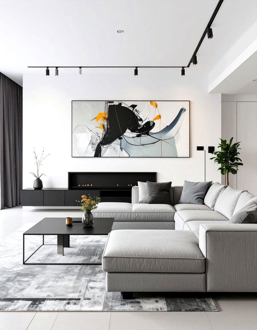 Modern Minimalist Living Room - 30 mens living room ideas