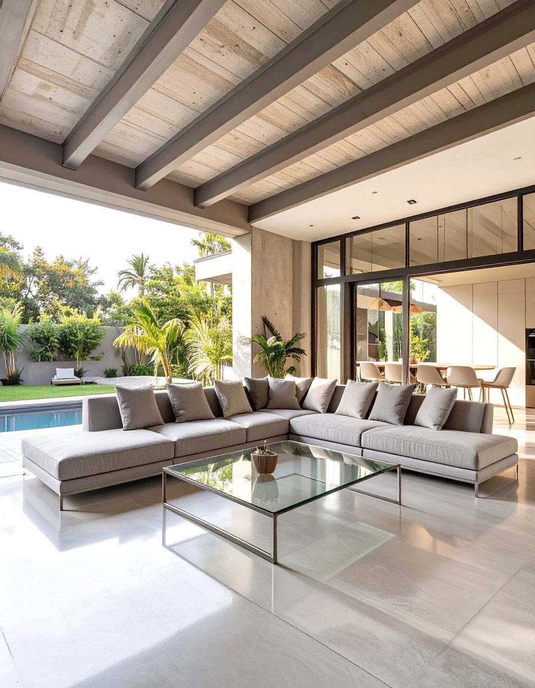 Modern Minimalist Lounge - 30 enclosing under a deck ideas