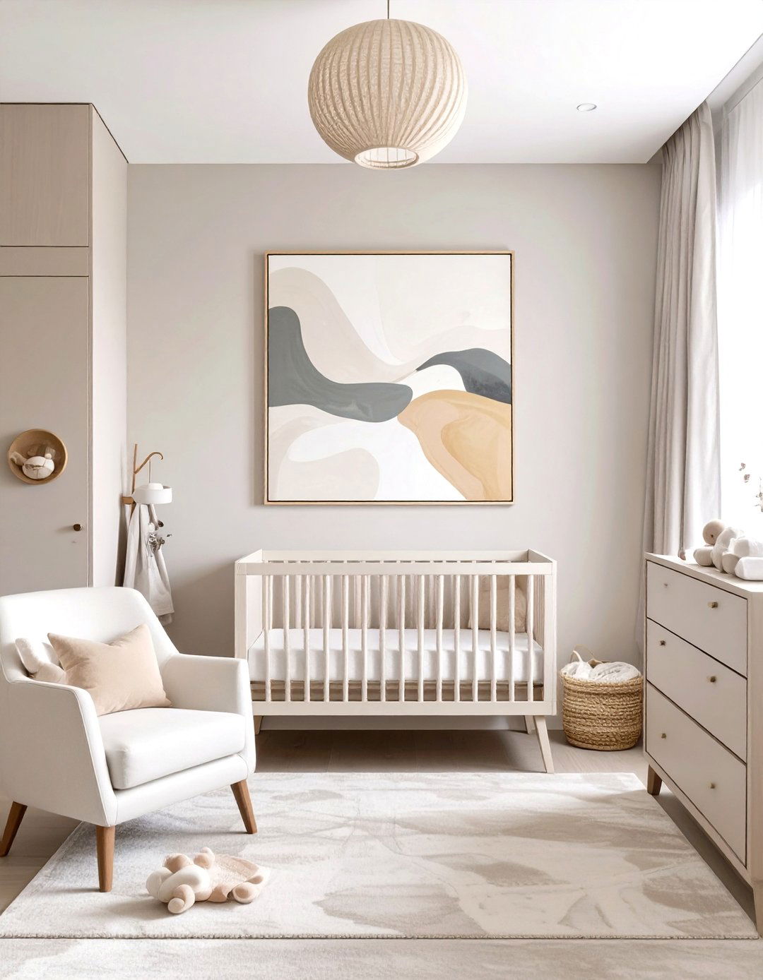 Modern Minimalist Nursery - 30 interior design rendering ideas