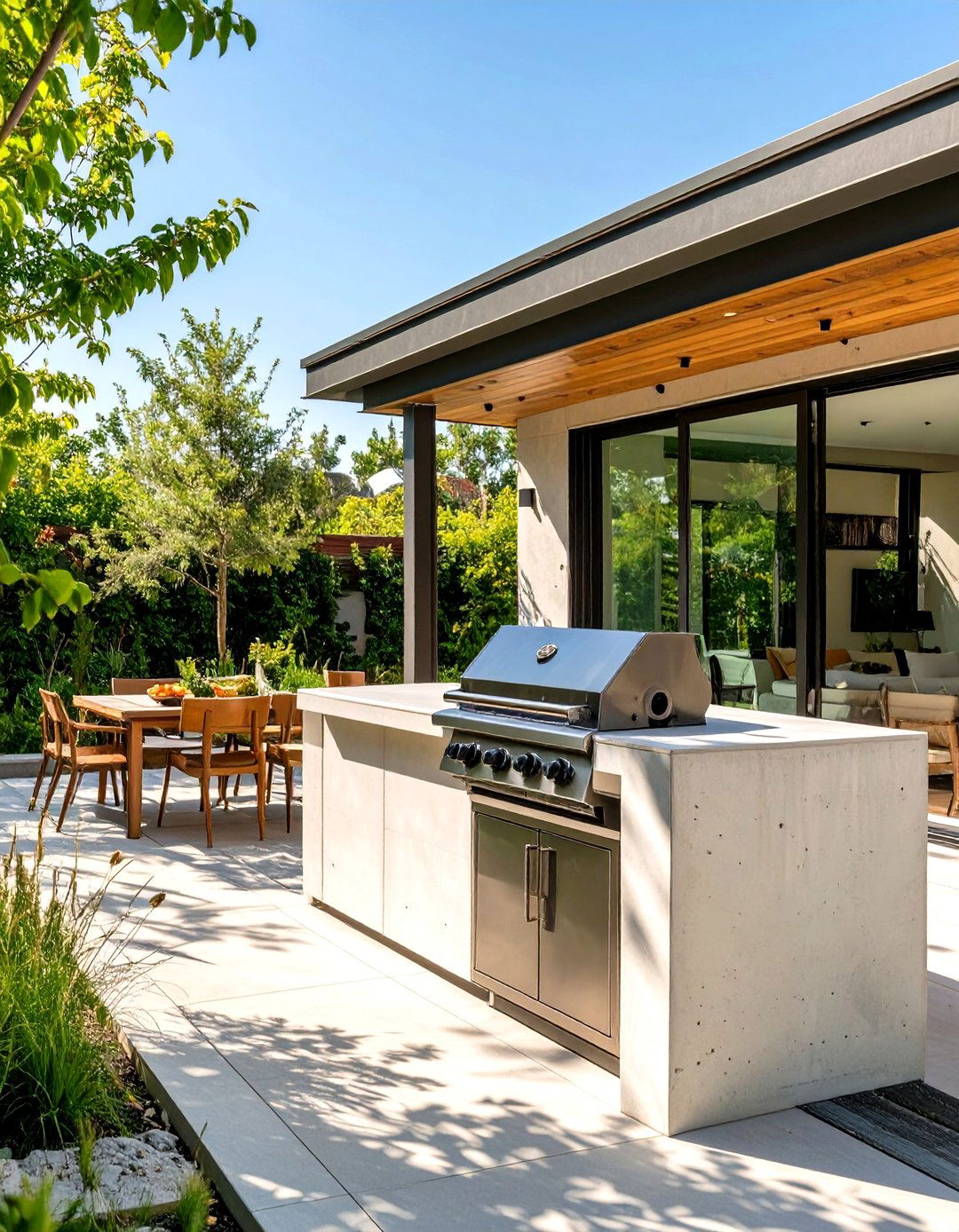 Modern Minimalist Outdoor Grill Setup - 30 outdoor grill ideas